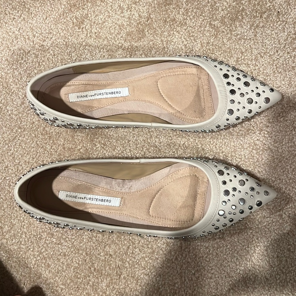 Diane vonfurstenberg studded flats